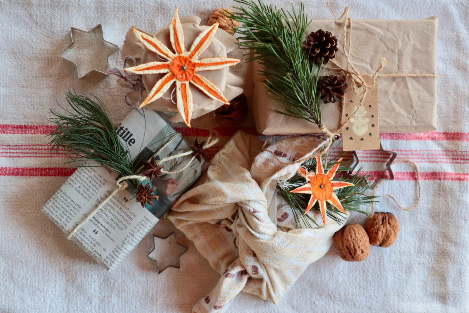 Nachhaltig verpackte Geschenke